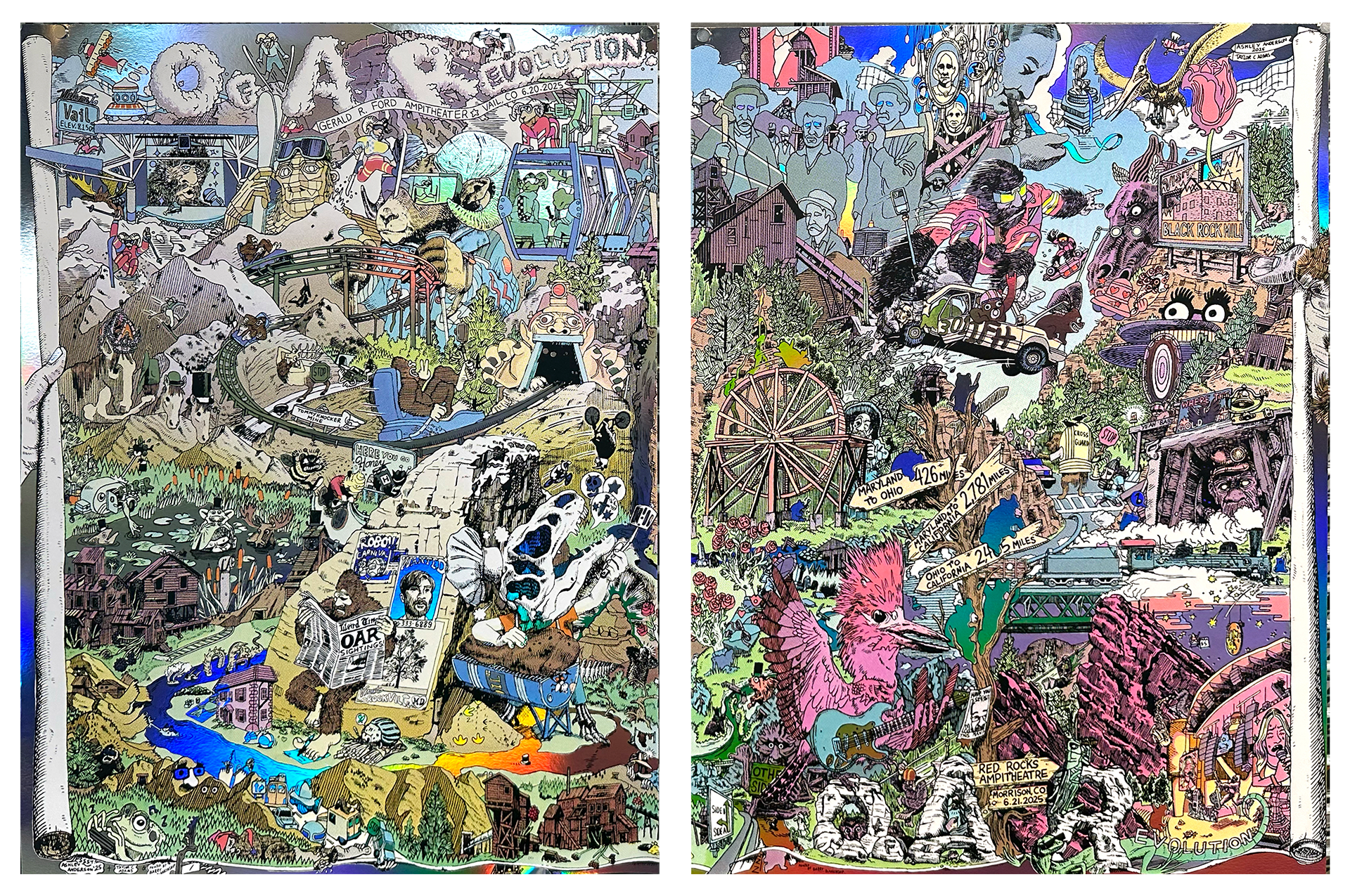 O.A.R. 6/20-21/25 Colorado Road Trip Poster