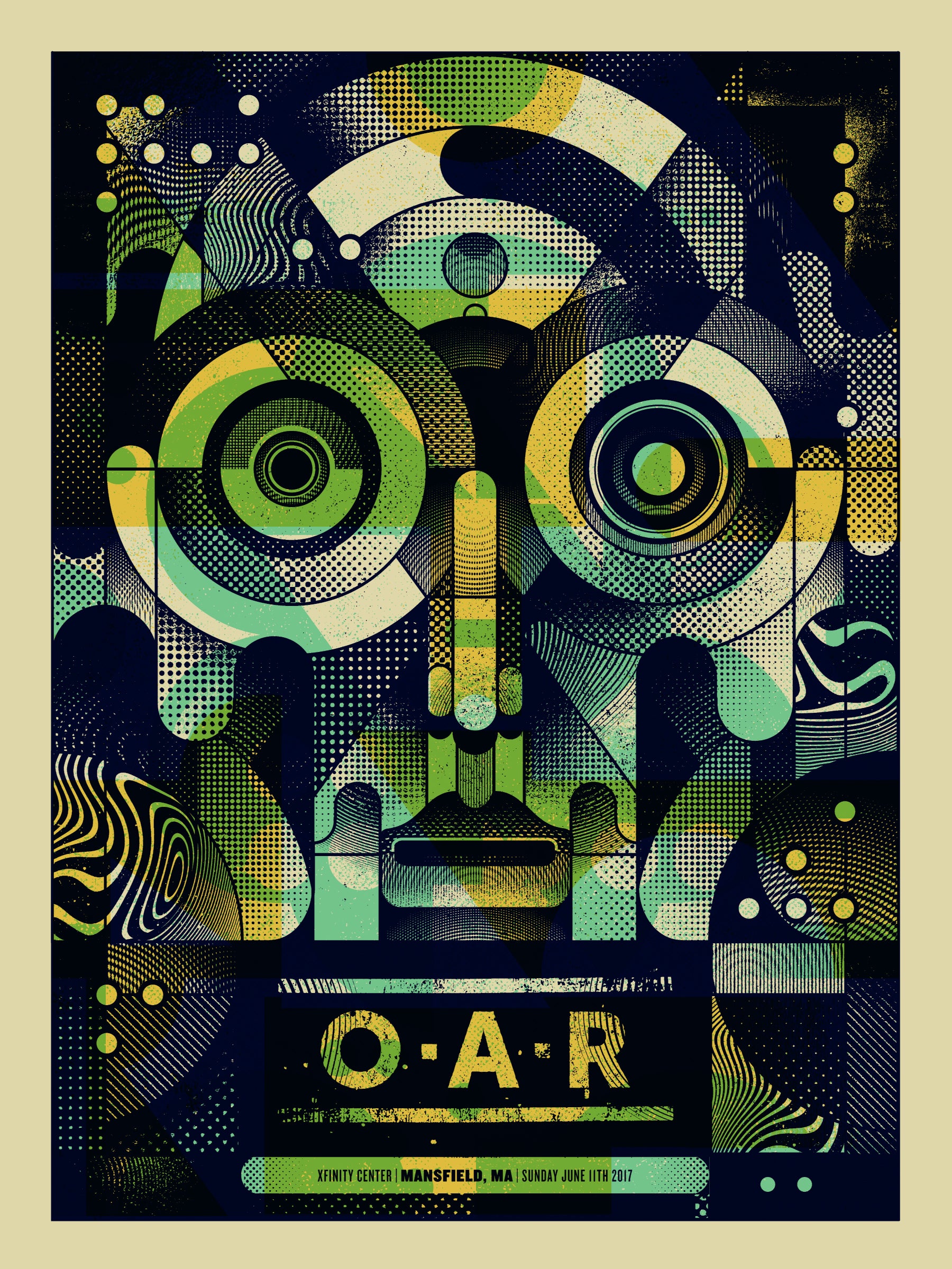 O2 Event Posters 06/11/17 Xfinity Center Event Poster (Autographed) – O.A.R.
