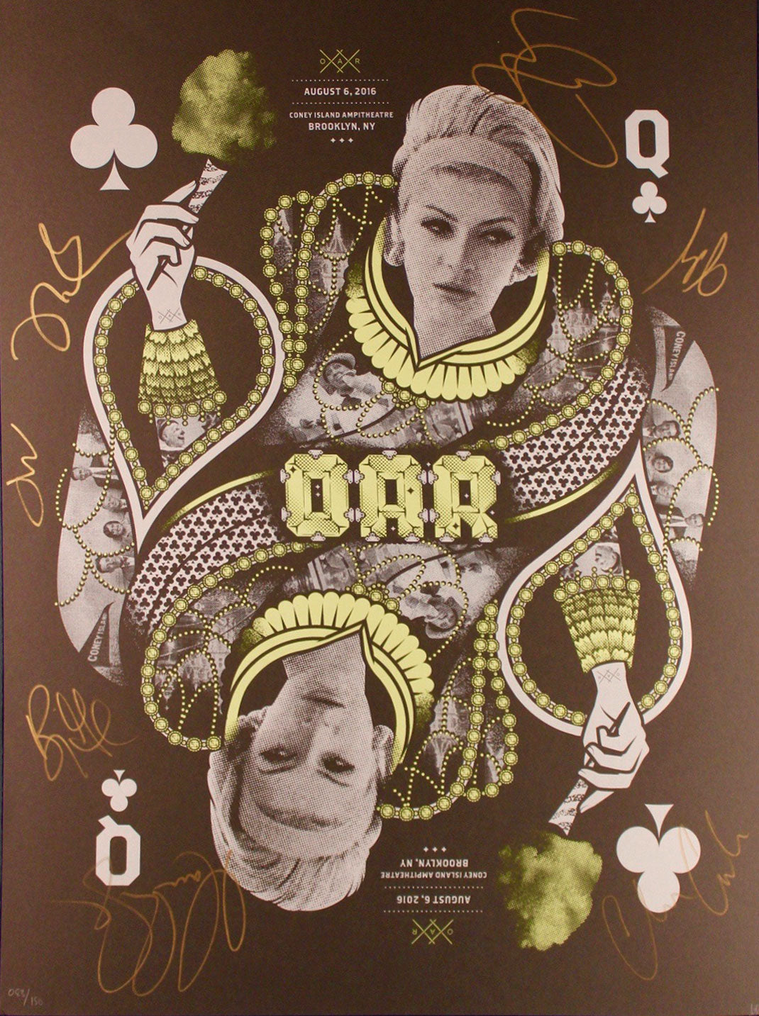 8/6/16 Coney Island Amphitheater Event Poster (Autographed)