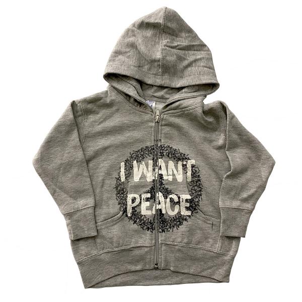 I Want Peace Toddler Hoodie