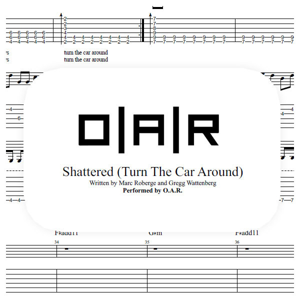 Shattered Sheet Music (Guitar)