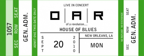 09/20/10 House of Blues New Orleans
