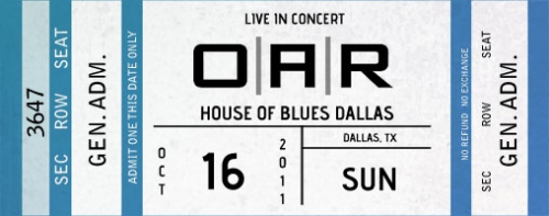 10/16/11 House of Blues Dallas