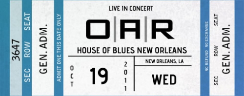 10/19/11 House of Blues New Orleans